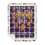 Personalized Gift Tartan Plaid Blanket Clan MacDonald Dress Modern With Christmas Cookie Baking Crew Christmas Gift Sherpa Blanket, tartan sherpa blanket,buffalo plaid sherpa blanket,christmas sherpa blanket,Christmas Throw Blanket,green plaid sherpa blanket,green sherpa blanket