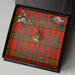 To My Beautiful Soulmate Necklace In Your Eyes I Have Found My Home Clan MaxTon Tartan Crown Pendant Necklace