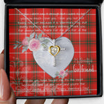 Gift For My Beautiful Girlfriend Necklace Valentine Necklace Clan Duke Of Rothesay Tartan Cross Dancing Necklace Scottish Tartan Jewelry