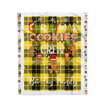 Personalized Gift Tartan Plaid Blanket Clan Barclay With Christmas Cookie Baking Crew Christmas Gift Blanket, Plaid Blanket, Christmas Fleece Blanket, Christmas Blanket, Tartan Blanket, Scottish Blanket, Scotland Blanket, Family Name Blanket, Custom Blanket, Personalized Blanket