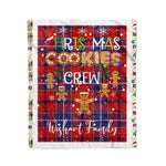 Personalized Gift Tartan Plaid Blanket Clan Wishart With Christmas Cookie Baking Crew Christmas Gift Blanket, Plaid Blanket, Christmas Fleece Blanket, Christmas Blanket, Tartan Blanket, Scottish Blanket, Scotland Blanket, Family Name Blanket, Custom Blanket, Personalized Blanket