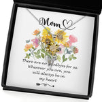 Sunflower Pendant Necklace - Mother Necklace - You Will Always Be In My Heart - Mother's Day Necklace