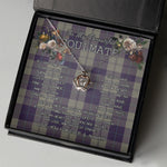 To My Beautiful Soulmate Necklace In Your Eyes I Have Found My Home Clan Cunningham Dress Blue Tartan Crown Pendant Necklace