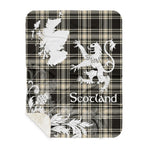 Sherpa Blanket - Tartan Blanket Thistle and Lion Scottish Clan Menzies Ancient Plaid Blanket, plaid sherpa blanket queen,purple sherpa blanket,queen sherpa blanket,queen size sherpa blanket,red sherpa blanket,scottish tartan blankets,sherpa blanket,sherpa christmas blanket