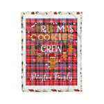 Personalized Gift Tartan Plaid Blanket Clan Preston With Christmas Cookie Baking Crew Christmas Gift Blanket, Plaid Blanket, Christmas Fleece Blanket, Christmas Blanket, Tartan Blanket, Scottish Blanket, Scotland Blanket, Family Name Blanket, Custom Blanket, Personalized Blanket