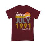 Vintage Since July 1991 Birthday Gift Birthday Shirt - Scotstee Shop