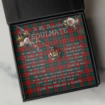 To My Beautiful Soulmate Necklace In Your Eyes I Have Found My Home Clan Carr Tartan Crown Pendant Necklace