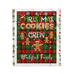 Personalized Gift Tartan Plaid Blanket Clan Blackstock With Christmas Cookie Baking Crew Christmas Gift Blanket, Plaid Blanket, Christmas Fleece Blanket, Christmas Blanket, Tartan Blanket, Scottish Blanket, Scotland Blanket, Family Name Blanket, Custom Blanket, Personalized Blanket