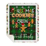 Personalized Gift Tartan Plaid Blanket Clan Orrock With Christmas Cookie Baking Crew Christmas Gift Sherpa Blanket, tartan sherpa blanket,buffalo plaid sherpa blanket,christmas sherpa blanket,Christmas Throw Blanket,green plaid sherpa blanket,green sherpa blanket