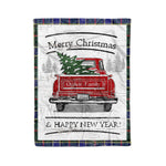 Tartan Blanket Vintage Red Truck with Christmas Tree Family Scottish Clan Ogilvie Hunting Modern plaid blanket, red plaid blanket, buffalo plaid blanket, green plaid blanket, plaid fleece blanket, blue plaid blanket, red tartan blanket, tartan plaid blanket, black and white plaid blanket, , christmas plaid blanket, orange plaid blanket, tartan plaid throw blanket, pink plaid blanket, brown plaid blanket, buffalo check blanket