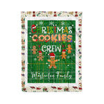 Fleece Blanket - Personalized Gift Tartan Plaid Blanket Clan Masterton With Christmas Cookie Baking Crew Christmas Gift Fleece Blanket
