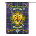 House Flag - Baird Modern Irish Shield Celtic Cross Tartan Garden Flag St Patrick's Day Garden Flag
