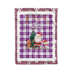 Personalized Gift Tartan Plaid Blanket Clan Dunlop Dress With Funny Santa Snowman Reindeer Merry Christmas Fleece Blanket, Home Living Room, Plaid Blanket, Tartan Blanket, Scottish Blanket, Buffalo fleece blanket, Christmas Blanket