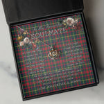 To My Beautiful Soulmate Necklace In Your Eyes I Have Found My Home Clan MacKintosh Tartan Crown Pendant Necklace