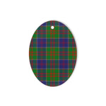 Stewart Of Appin Hunting Modern Tartan Oval Ornaments, Christmas Tree Ornament, Plaid Christmas Ornaments, Ceramic Oval Christmas Tree Decoration, Tartan Oval Ornaments, Christmas Tree Ornament, Plaid Christmas Ornaments, Ceramic Oval Christmas Tree Decoration