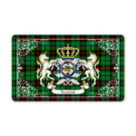 Doormat - Welcome Mat Scottish Douglas Green Tartan Door Mat, Plaid Doormat
