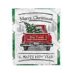 Tartan Blanket Vintage Red Truck with Christmas Tree Family Scottish Clan Bias plaid blanket, red plaid blanket, buffalo plaid blanket, green plaid blanket, plaid fleece blanket, blue plaid blanket, red tartan blanket, tartan plaid blanket, black and white plaid blanket, , christmas plaid blanket, orange plaid blanket, tartan plaid throw blanket, pink plaid blanket, brown plaid blanket, buffalo check blanket
