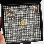 To My Beautiful Soulmate Sunflower Necklace In Your Eyes I Have Found My Home Clan Scott Black White Ancient Tartan Jewelry For Girlfriend