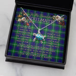 Sea Turtle Necklace To My Beautiful Soulmate Necklace In Your Eyes I Have Found My Home Clan Hamilton Hunting Tartan Blue Turtle Necklace