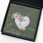 Gift For My Beautiful Girlfriend Necklace Valentine Necklace Clan MacKintosh Hunting Tartan Cross Dancing Necklace Scottish Tartan Jewelry