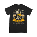 Scotstee Shop - 80 Years Old Vintage May 1941 80th Birthday Shirt