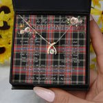 To My Beautiful Soulmate Necklace In Your Eyes I Have Found My Home Clan Norwegian Tartan Wishbone Dancing Necklace