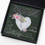 Gift For My Beautiful Girlfriend Necklace Valentine Necklace Clan Ogilvie Hunting Tartan Cross Dancing Necklace Scottish Tartan Jewelry