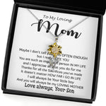 Sunflower Pendant Necklace - To My Loving Mom - Important Person In My Life Mother's Day Gift From Son Necklace