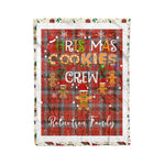 Personalized Gift Tartan Plaid Blanket Clan Robertson Weathered With Christmas Cookie Baking Crew Christmas Gift Blanket, Plaid Blanket, Christmas Fleece Blanket, Christmas Blanket, Tartan Blanket, Scottish Blanket, Scotland Blanket, Family Name Blanket, Custom Blanket, Personalized Blanket