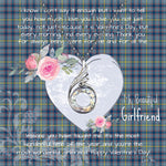 Rising Phoenix Necklace - Valentine Necklace Clan Boswell Tartan Gift for Girlfriend, Gift for My Wife Rising Phoenix Necklace