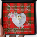Gift For My Beautiful Girlfriend Necklace Valentine Necklace Clan Cameron Modern Tartan Cross Dancing Necklace Scottish Tartan Jewelry
