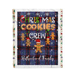 Personalized Gift Tartan Plaid Blanket Clan Rutherford Hunting With Christmas Cookie Baking Crew Christmas Gift Blanket, Plaid Blanket, Christmas Fleece Blanket, Christmas Blanket, Tartan Blanket, Scottish Blanket, Scotland Blanket, Family Name Blanket, Custom Blanket, Personalized Blanket