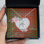 Rising Phoenix Necklace - Valentine Necklace Clan Lennox Tartan Gift for Girlfriend, Gift for My Wife Rising Phoenix Necklace