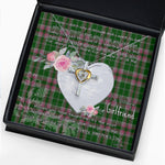Gift For My Beautiful Girlfriend Necklace Valentine Necklace Clan Gray Tartan Cross Dancing Necklace Scottish Tartan Jewelry