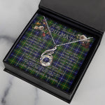 To My Beautiful Soulmate Necklace In Your Eyes I Have Found My Home Clan MacNeill Of Barra Tartan Rising Phoenix Necklace