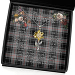 To My Beautiful Soulmate Sunflower Necklace In Your Eyes I Have Found My Home Moffat Tartan Jewelry For Girlfriend, Tartan Sunflower Pendant Necklace, Scottish Tartan Jewelry, valentine necklace, necklace girlfriend, necklace for wife, cute necklaces for girlfriend, jewelry for girlfriend, to my soulmate necklace, to my future wife necklace