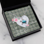 Sea Turtle Necklace Gift for My Beautiful Girlfriend Valentines Necklace Clan Craig Tartan Blue Turtle Necklace