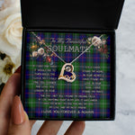 To My Beautiful Soulmate Necklace In Your Eyes I Have Found My Home Clan MacThomas Tartan Forever Love Necklace