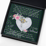 Gift For My Beautiful Girlfriend Necklace Valentine Necklace Clan Austin Tartan Cross Dancing Necklace Scottish Tartan Jewelry