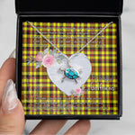 Sea Turtle Necklace Gift for My Beautiful Girlfriend Valentines Necklace Clan Jardine Yellow Tartan Blue Turtle Necklace, Valentine Necklace Gift for Girlfriend Clan Mitchell Ancient Tartan Sunflower Pendant Necklace, Scottish Tartan Jewelry, valentine necklace, necklace girlfriend, necklace for wife, cute necklaces for girlfriend, jewelry for girlfriend, to my soulmate necklace, to my future wife necklace