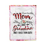 Scotstee Shop - Scotstee Shop Fleece Blanket I Have Two Titles Mom And Grandma Mother's Day Gifts Fleece Blanket