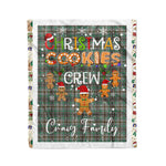 Personalized Gift Tartan Plaid Blanket Clan Craig With Christmas Cookie Baking Crew Christmas Gift Blanket, Plaid Blanket, Christmas Fleece Blanket, Christmas Blanket, Tartan Blanket, Scottish Blanket, Scotland Blanket, Family Name Blanket, Custom Blanket, Personalized Blanket