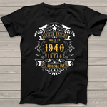 81 Years Old Made Born in 1940 Vintage 81st Birthday Gift Birthday Shirt - Scotstee Shop