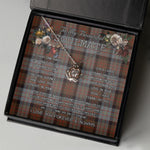 To My Beautiful Soulmate Necklace In Your Eyes I Have Found My Home Clan Cameron Of Erracht Weathered Tartan Crown Pendant Necklace