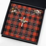 To My Beautiful Soulmate Necklace In Your Eyes I Have Found My Home Clan Rob Roy MacGregor Ancient Tartan Cross Dancing Necklace