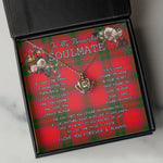 To My Beautiful Soulmate Necklace In Your Eyes I Have Found My Home Clan MacNab Tartan Crown Pendant Necklace