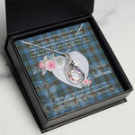 Rising Phoenix Necklace - Valentine Necklace Clan Cockburn Tartan Gift for Girlfriend, Gift for My Wife Rising Phoenix Necklace