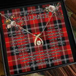 To My Beautiful Soulmate Necklace In Your Eyes I Have Found My Home Clan Marjoribanks Tartan Wishbone Dancing Necklace