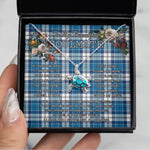 Opal Turtle Necklace - To My Beautiful Soulmate - In Your Eyes I Have Found My Home Clan Strathclyde Tartan Forever Love Necklace