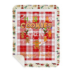 Personalized Gift Tartan Plaid Blanket Clan MenZies Red With Christmas Cookie Baking Crew Christmas Gift Sherpa Blanket, tartan sherpa blanket,buffalo plaid sherpa blanket,christmas sherpa blanket,Christmas Throw Blanket,green plaid sherpa blanket,green sherpa blanket